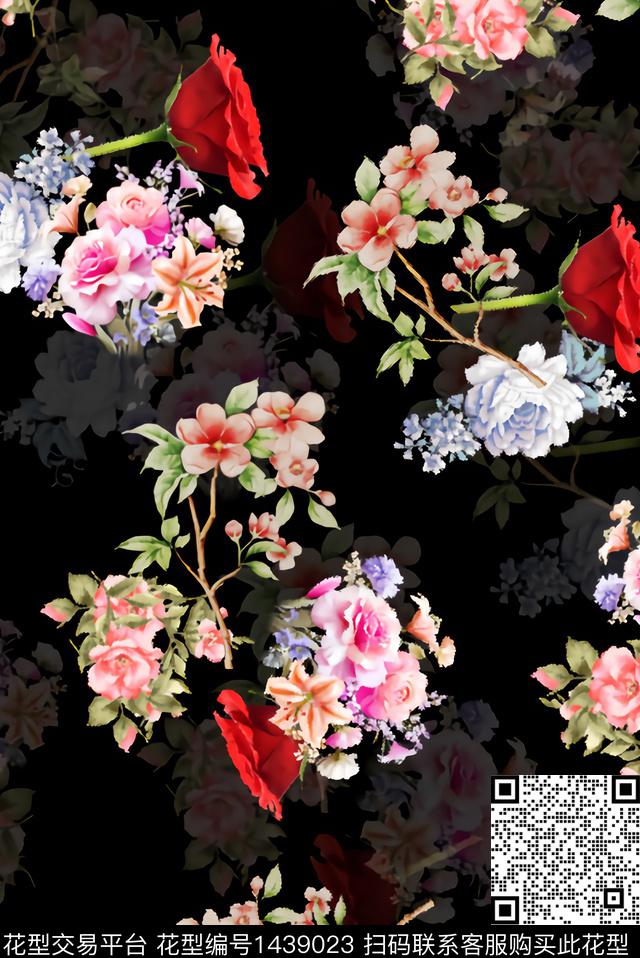 简约趋势华亿平台文艺数码印花华亿平台下载（图片编号: 1439023） - 瓦栏（Walan）