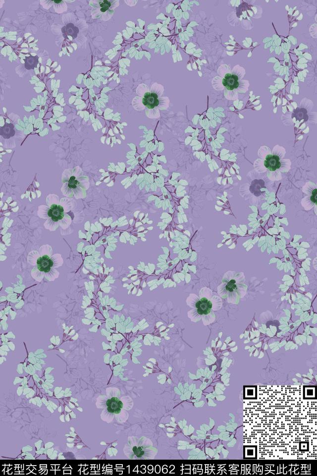数码华亿平台花卉旗袍数码印花华亿平台下载（图片编号: 1439062） - 瓦栏（Walan）