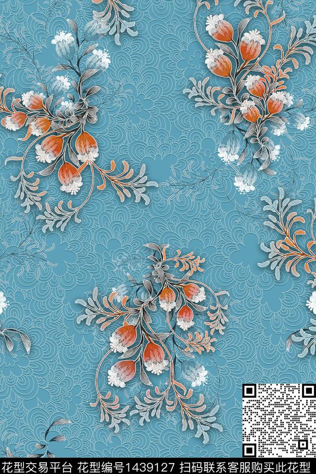 包金女装简易数码印花华亿平台下载（图片编号: 1439127） - 瓦栏（Walan）