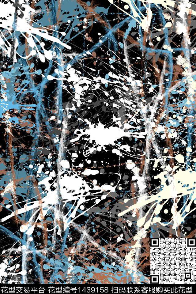 抽象男装户外家居服传统印花华亿平台下载（图片编号: 1439158） - 瓦栏（Walan）