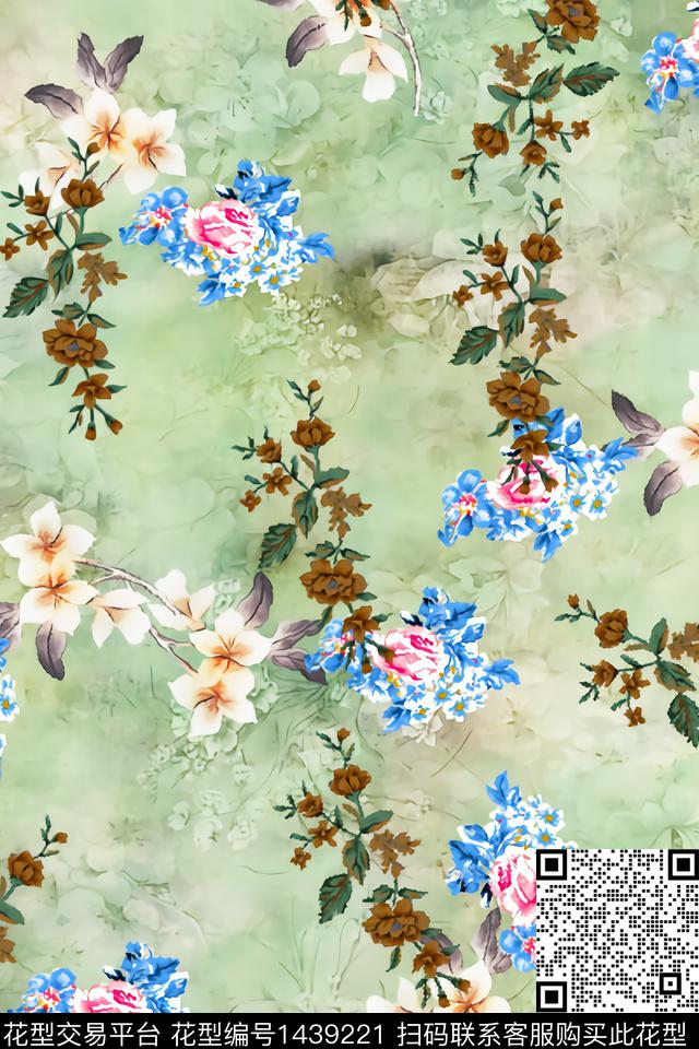 简约数码华亿平台格子数码印花华亿平台下载（图片编号: 1439221） - 瓦栏（Walan）