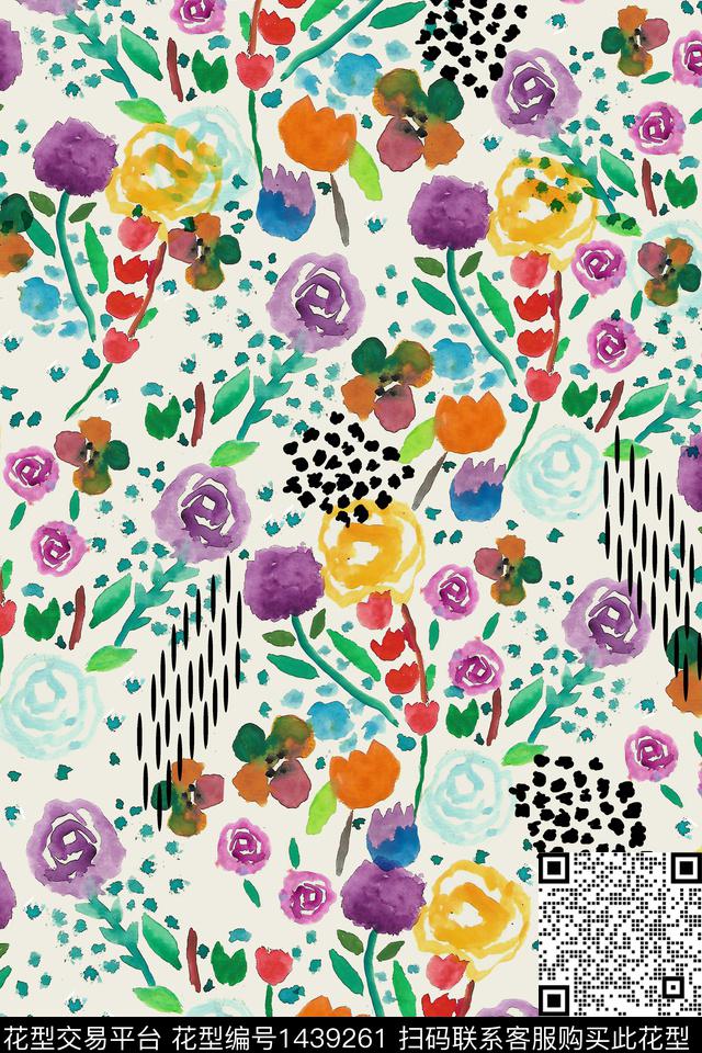 数码华亿平台年轻女性数码印花华亿平台下载（图片编号: 1439261） - 瓦栏（Walan）