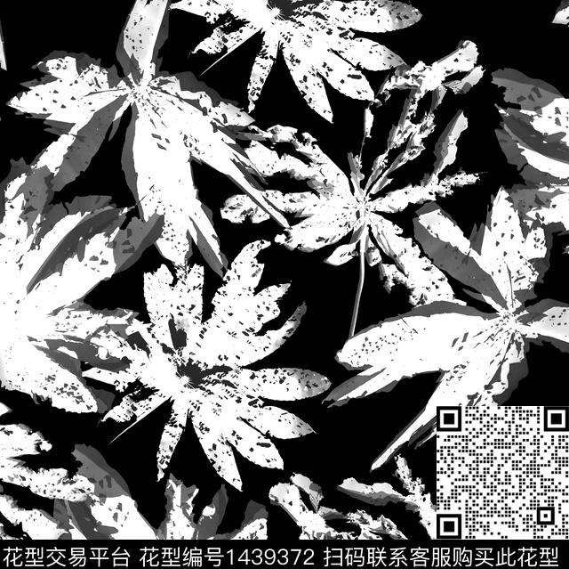 迷彩大牌风扎染树叶数码印花华亿平台下载（图片编号: 1439372） - 瓦栏（Walan）