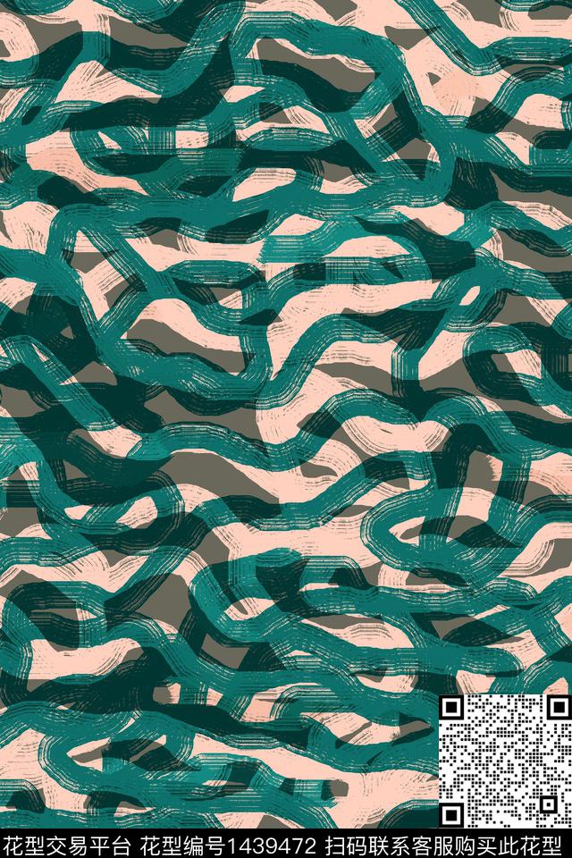 抽象男装户外家居服传统印花华亿平台下载（图片编号: 1439472） - 瓦栏（Walan）