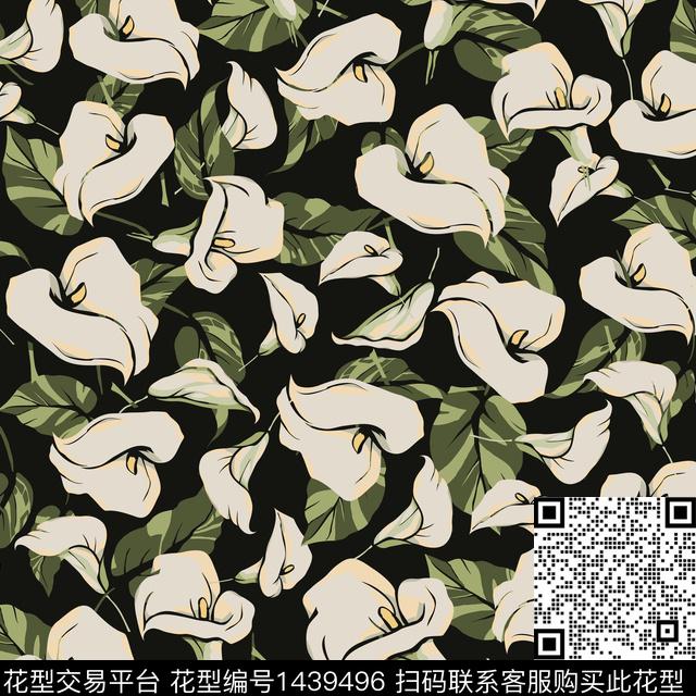 女装花卉中国风数码印花华亿平台下载（图片编号: 1439496） - 瓦栏（Walan）