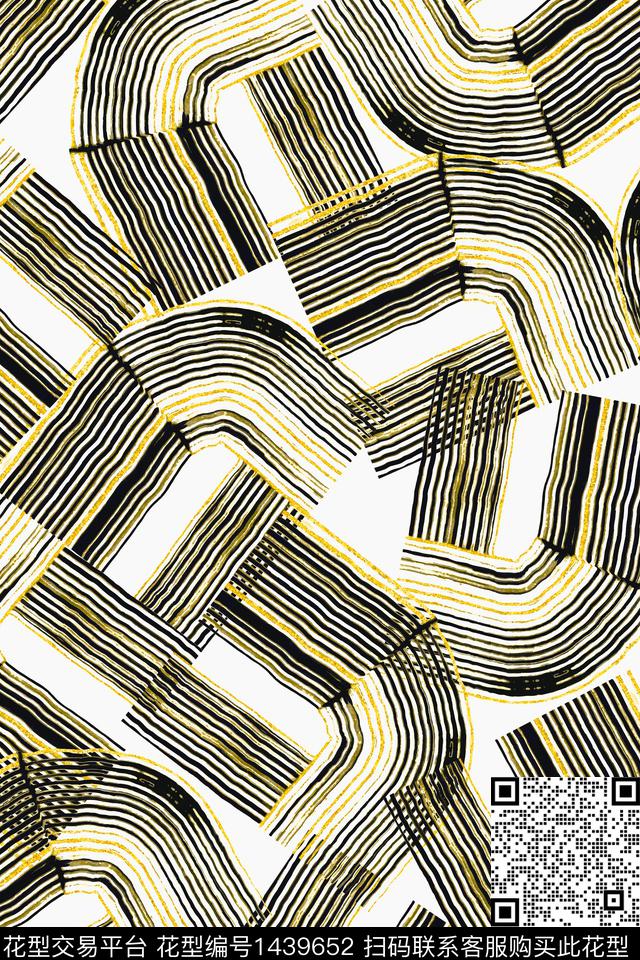 几何女装大牌风数码印花华亿平台下载（图片编号: 1439652） - 瓦栏（Walan）
