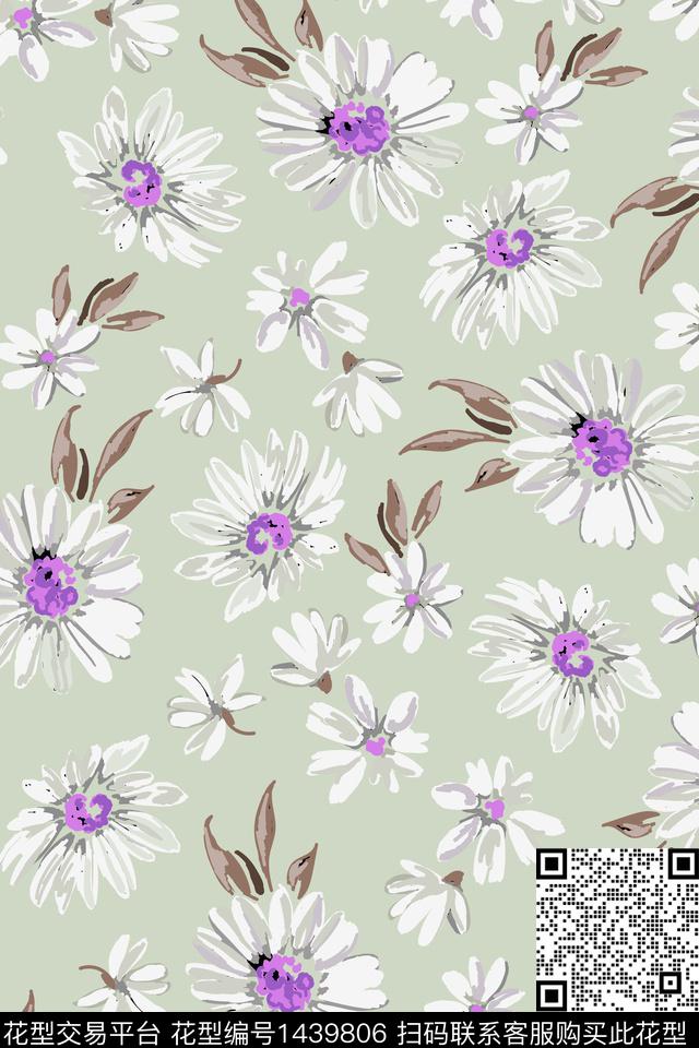 数码华亿平台菊花花卉数码印花华亿平台下载（图片编号: 1439806） - 瓦栏（Walan）