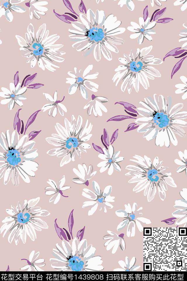 数码华亿平台菊花花卉数码印花华亿平台下载（图片编号: 1439808） - 瓦栏（Walan）