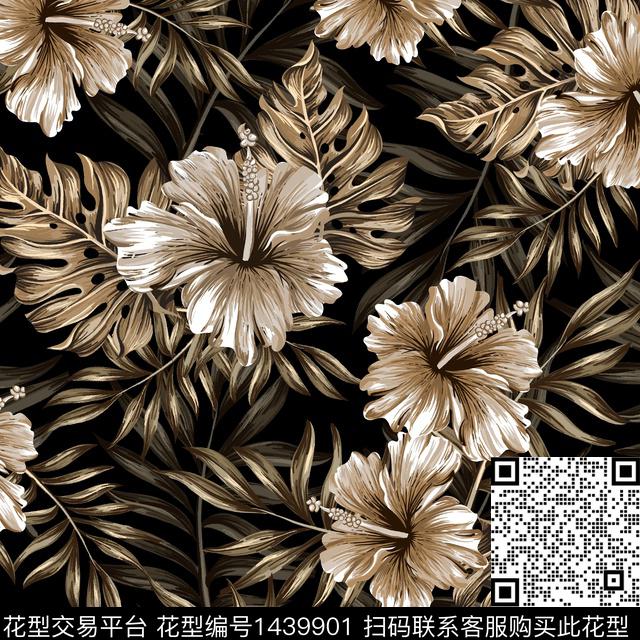 花卉花瓣大花传统印花华亿平台下载（图片编号: 1439901） - 瓦栏（Walan）