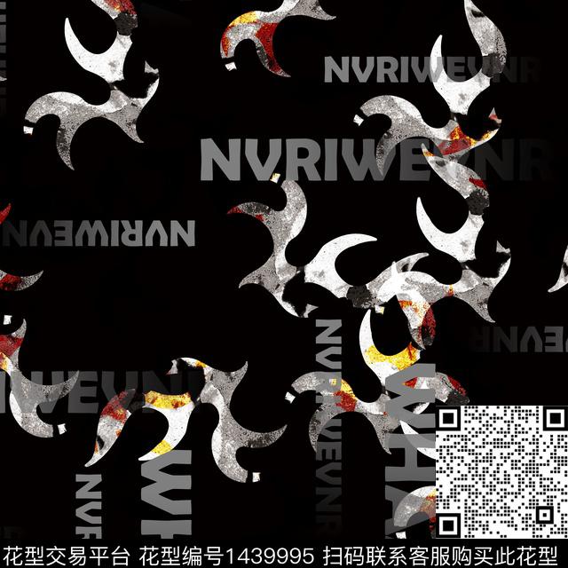 字母纸印花几何传统印花华亿平台下载（图片编号: 1439995） - 瓦栏（Walan）