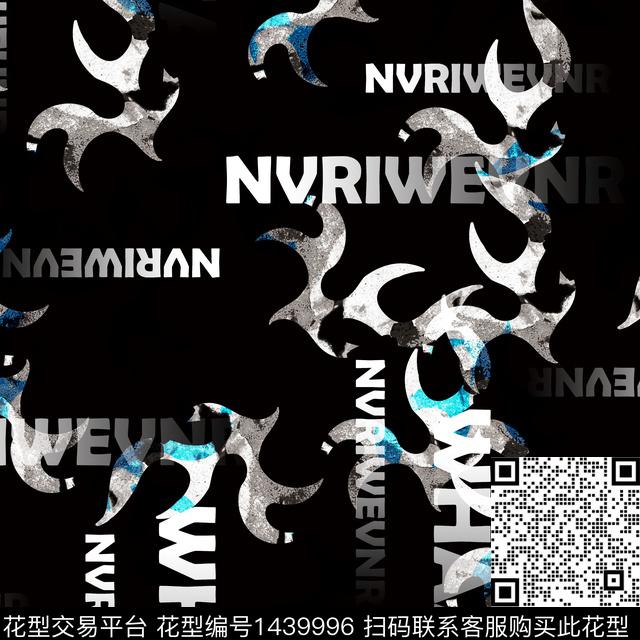 字母纸印花几何传统印花华亿平台下载（图片编号: 1439996） - 瓦栏（Walan）