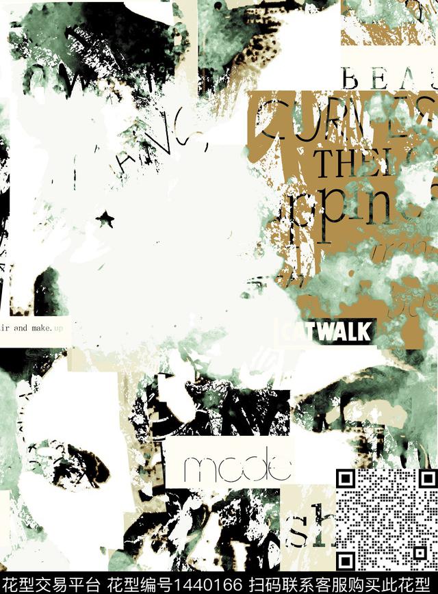 字母数码华亿平台几何数码印花华亿平台下载（图片编号: 1440166） - 瓦栏（Walan）