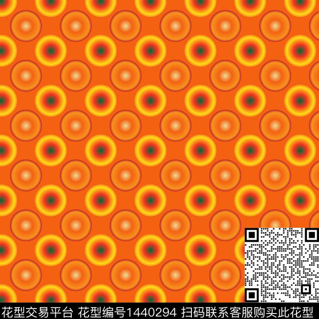 几何圆形数码印花华亿平台下载（图片编号: 1440294） - 瓦栏（Walan）