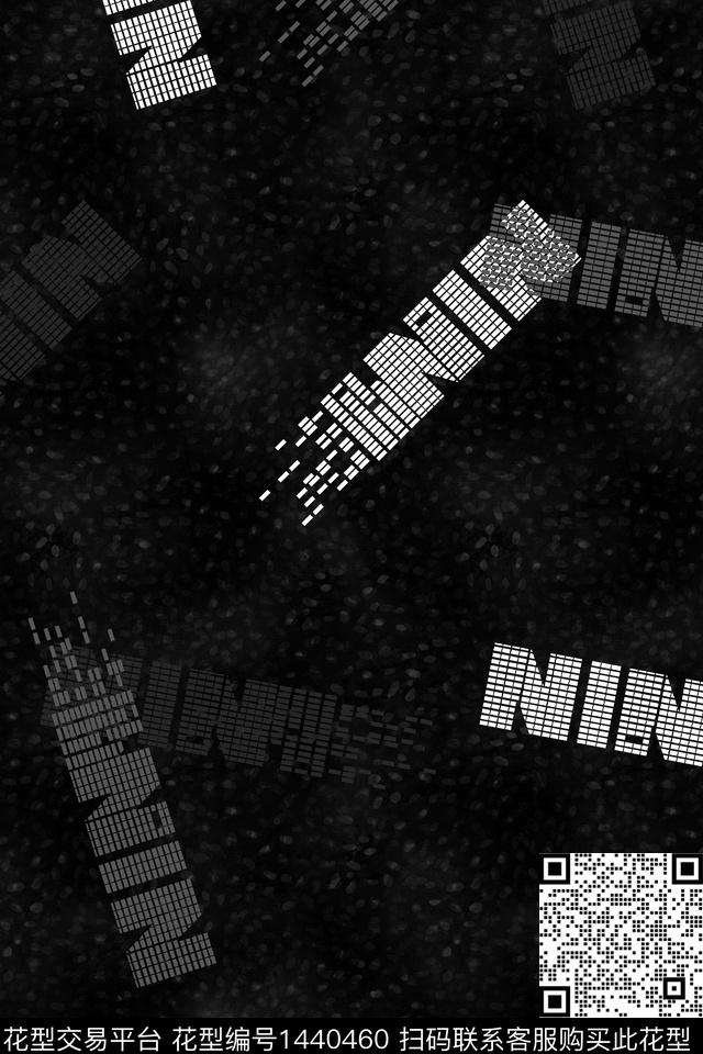 字母男装满版花几何数码印花华亿平台下载（图片编号: 1440460） - 瓦栏（Walan）