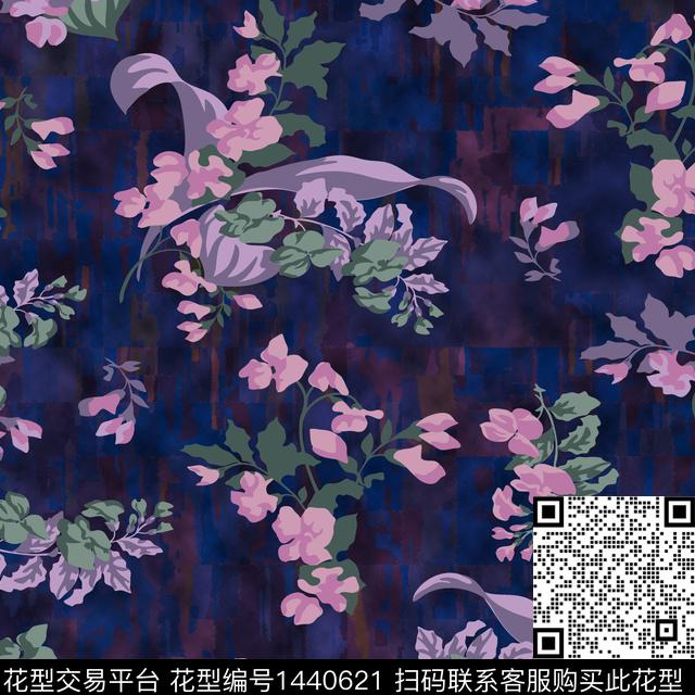 绿植树叶数码华亿平台花卉数码印花华亿平台下载（图片编号: 1440621） - 瓦栏（Walan）