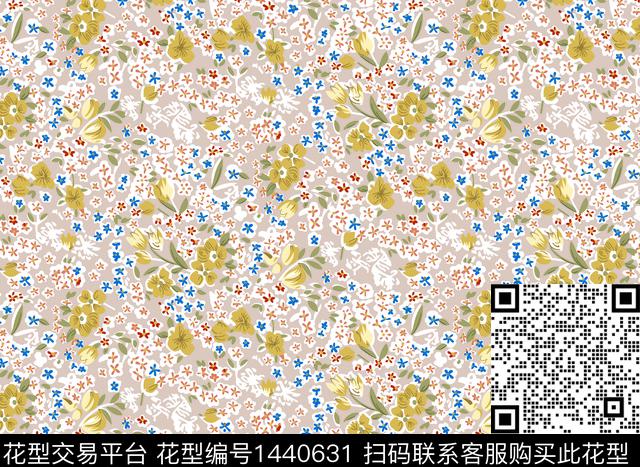 简约数码华亿平台花卉数码印花华亿平台下载（图片编号: 1440631） - 瓦栏（Walan）