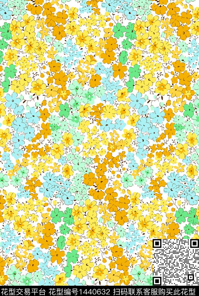 简约数码华亿平台花卉数码印花华亿平台下载（图片编号: 1440632） - 瓦栏（Walan）