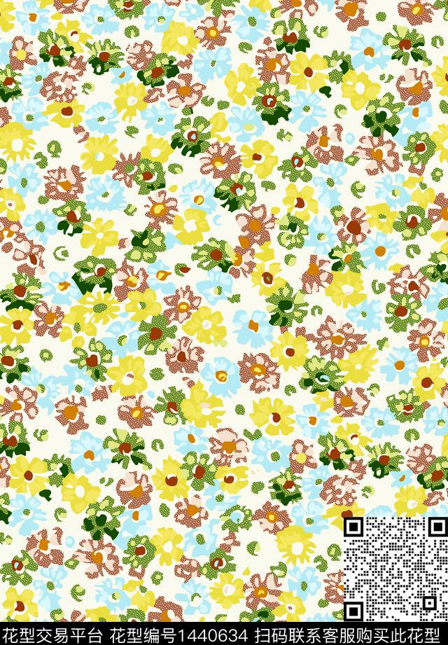 简约数码华亿平台花卉数码印花华亿平台下载（图片编号: 1440634） - 瓦栏（Walan）