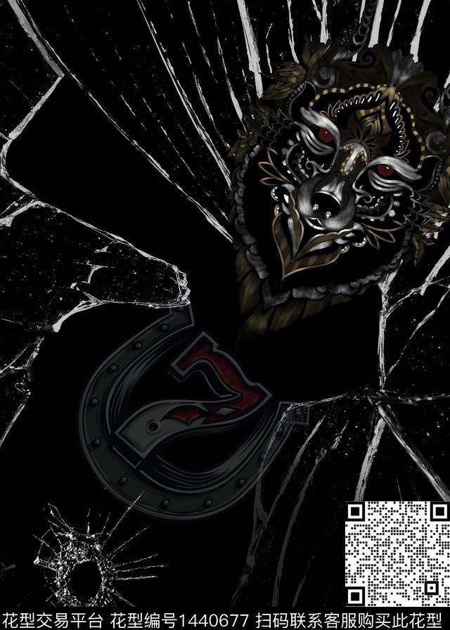 动物花卉男装大牌风数码印花华亿平台下载（图片编号: 1440677） - 瓦栏（Walan）