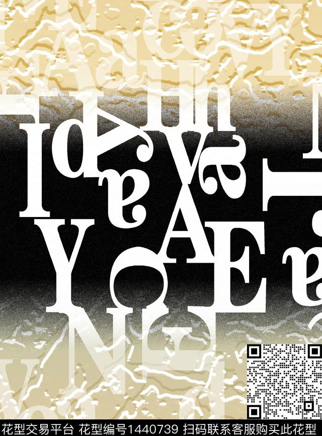 字母数码华亿平台几何数码印花华亿平台下载（图片编号: 1440739） - 瓦栏（Walan）
