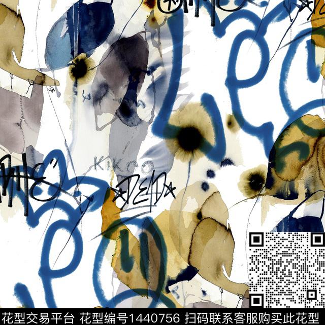 笑脸渐变卡通数码印花华亿平台下载（图片编号: 1440756） - 瓦栏（Walan）