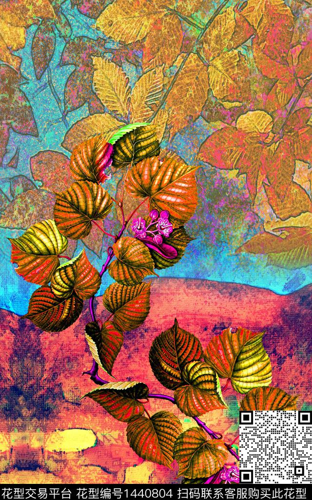 线条女装定位花民族风传统印花华亿平台下载（图片编号: 1440804） - 瓦栏（Walan）