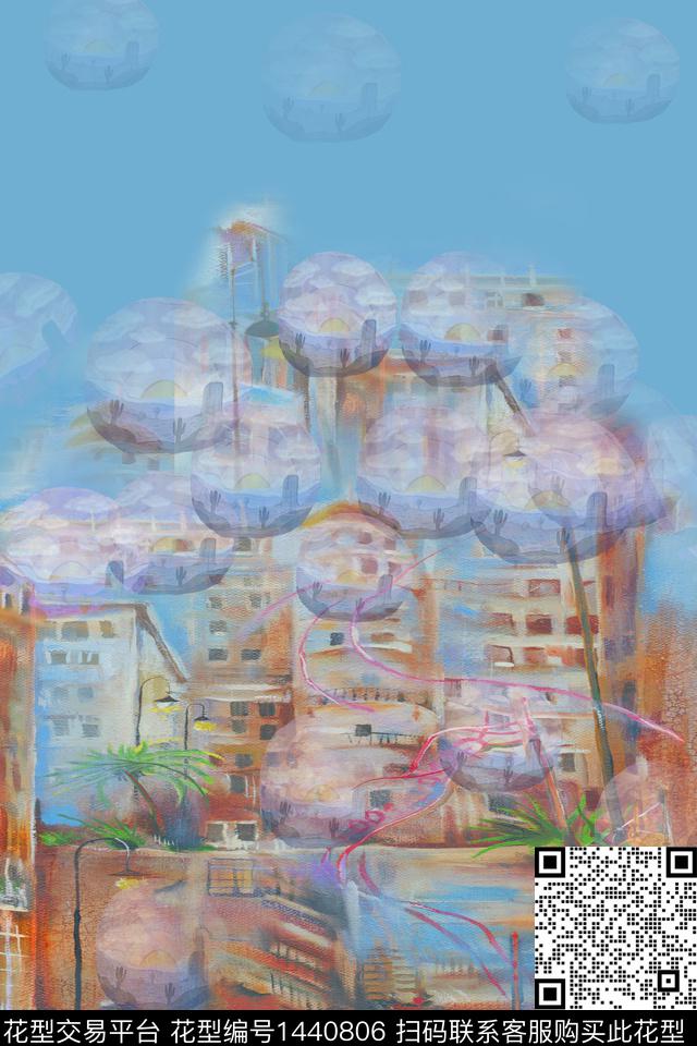 女装定位花女装花卉数码印花华亿平台下载（图片编号: 1440806） - 瓦栏（Walan）