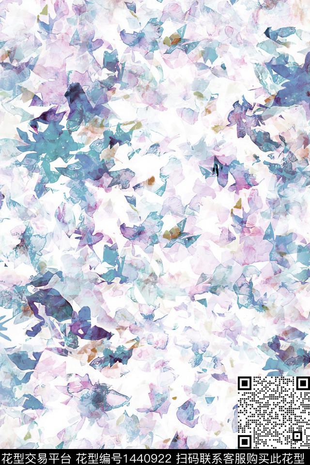 水彩肌理泼墨数码印花华亿平台下载（图片编号: 1440922） - 瓦栏（Walan）