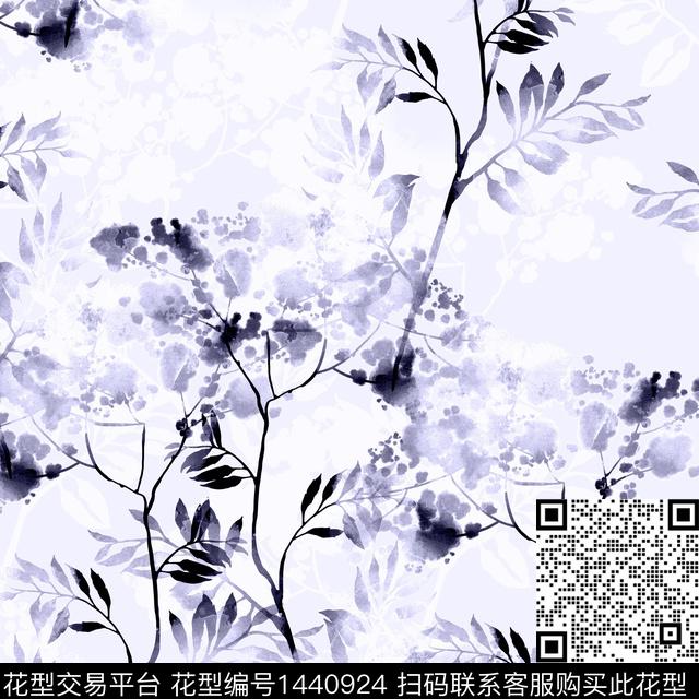 绿植树叶肌理大牌风数码印花华亿平台下载（图片编号: 1440924） - 瓦栏（Walan）