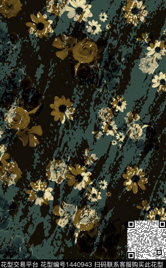 数码华亿平台几何香云纱数码印花华亿平台下载（图片编号: 1440943） - 瓦栏（Walan）