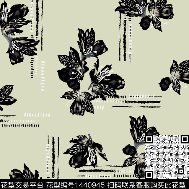 数码华亿平台几何香云纱数码印花华亿平台下载（图片编号: 1440945） - 瓦栏（Walan）