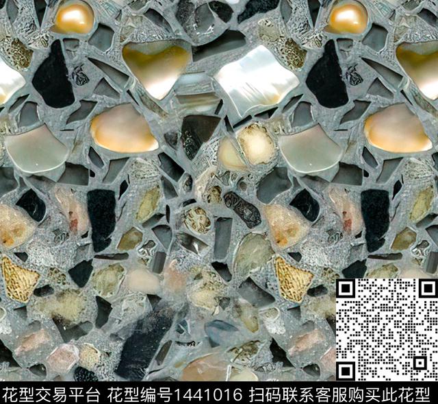 石头肌理传统纹样数码印花华亿平台下载（图片编号: 1441016） - 瓦栏（Walan）