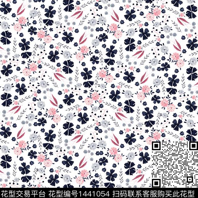 小碎花淡雅风日韩系数码印花华亿平台下载（图片编号: 1441054） - 瓦栏（Walan）