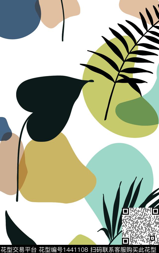 简约数码华亿平台花卉数码印花华亿平台下载（图片编号: 1441108） - 瓦栏（Walan）