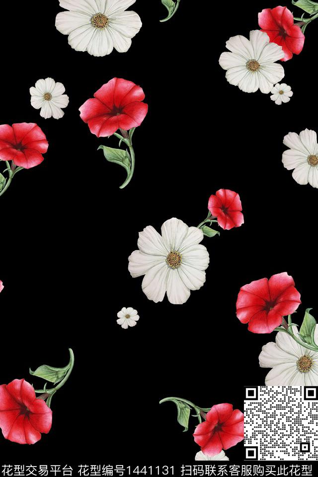 绿植树叶数码华亿平台花卉数码印花华亿平台下载（图片编号: 1441131） - 瓦栏（Walan）