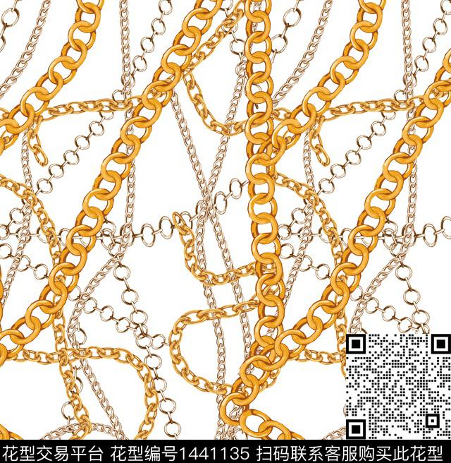 金属链条男装数码印花华亿平台下载（图片编号: 1441135） - 瓦栏（Walan）