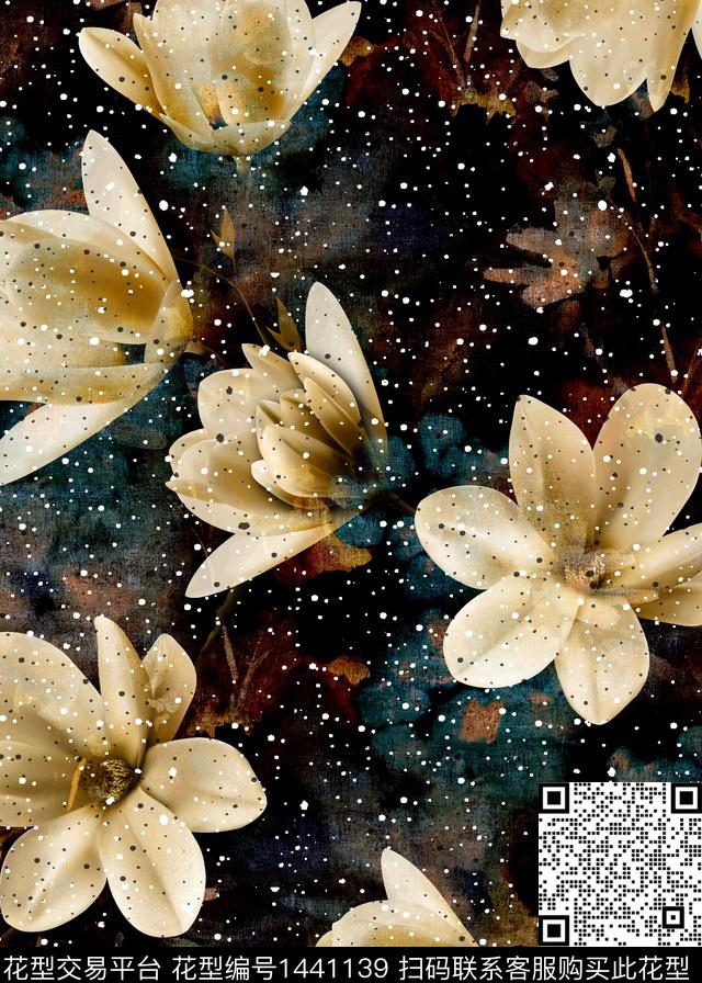 香云纱中老年复古数码印花华亿平台下载（图片编号: 1441139） - 瓦栏（Walan）