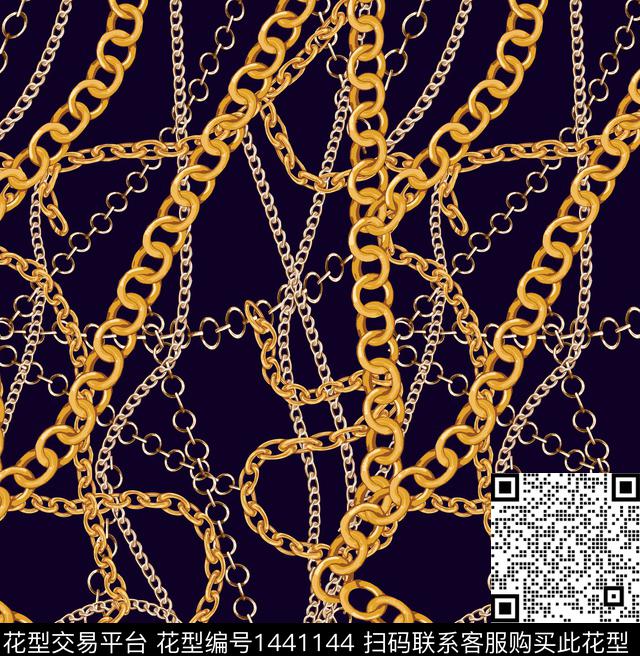 金属链条男装数码印花华亿平台下载（图片编号: 1441144） - 瓦栏（Walan）