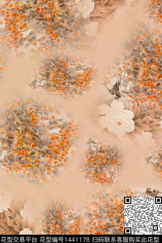 数码华亿平台女装香云纱数码印花华亿平台下载（图片编号: 1441178） - 瓦栏（Walan）