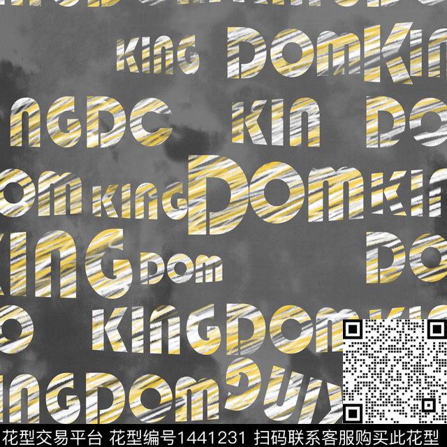 字母扎染华亿平台男装传统印花华亿平台下载（图片编号: 1441231） - 瓦栏（Walan）