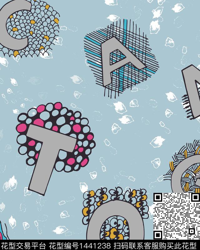 字母几何女装传统印花华亿平台下载（图片编号: 1441238） - 瓦栏（Walan）