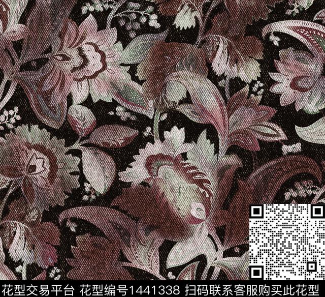 肌理扎染华亿平台迷彩数码印花华亿平台下载（图片编号: 1441338） - 瓦栏（Walan）