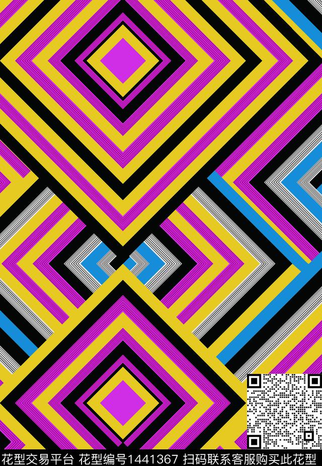 抽象数码印花华亿平台下载（图片编号: 1441367） - 瓦栏（Walan）