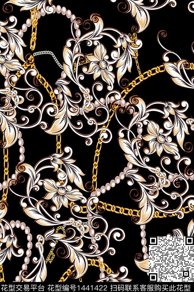 时尚真丝欧洲数码印花华亿平台下载（图片编号: 1441422） - 瓦栏（Walan）