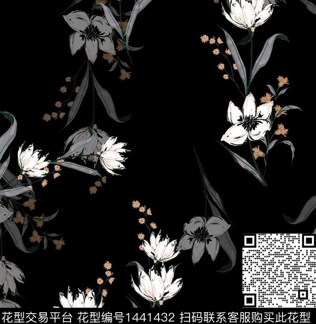 数码华亿平台几何香云纱数码印花华亿平台下载（图片编号: 1441432） - 瓦栏（Walan）