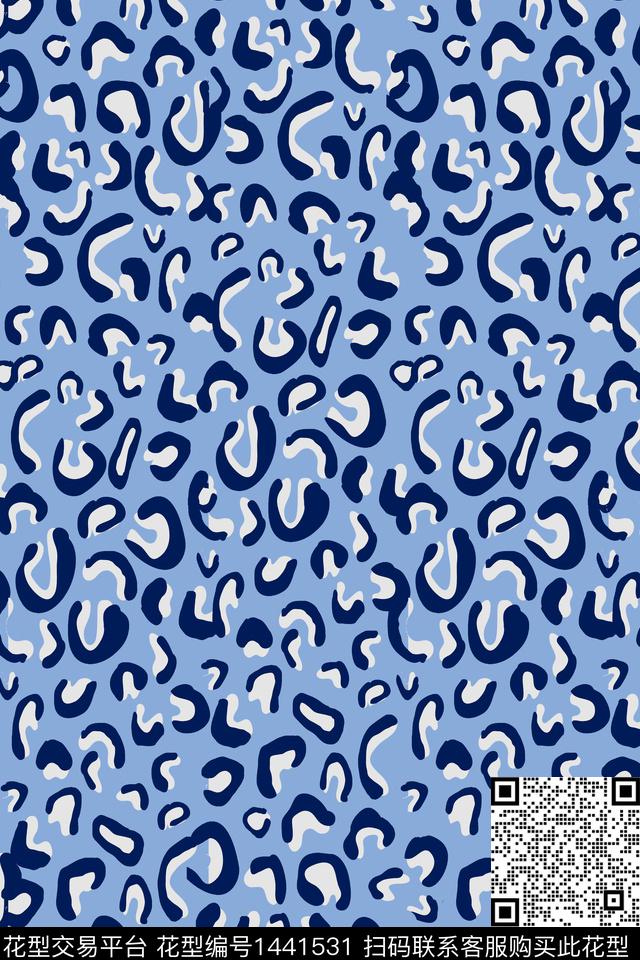 年轻女性豹纹动物纹数码印花华亿平台下载（图片编号: 1441531） - 瓦栏（Walan）