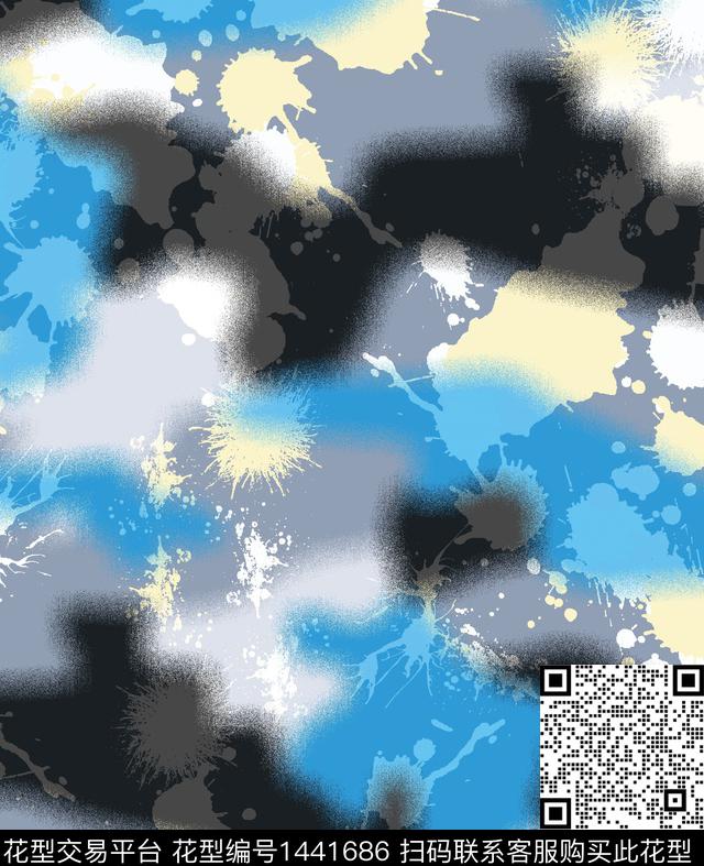 字母数码华亿平台几何数码印花华亿平台下载（图片编号: 1441686） - 瓦栏（Walan）