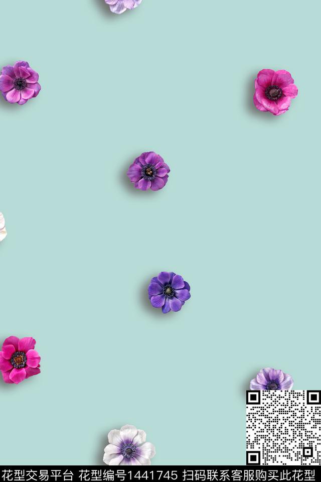 绿植树叶数码华亿平台水彩数码印花华亿平台下载（图片编号: 1441745） - 瓦栏（Walan）