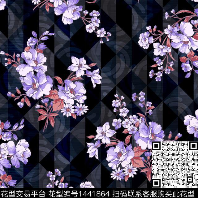 绿植树叶数码华亿平台花卉数码印花华亿平台下载（图片编号: 1441864） - 瓦栏（Walan）