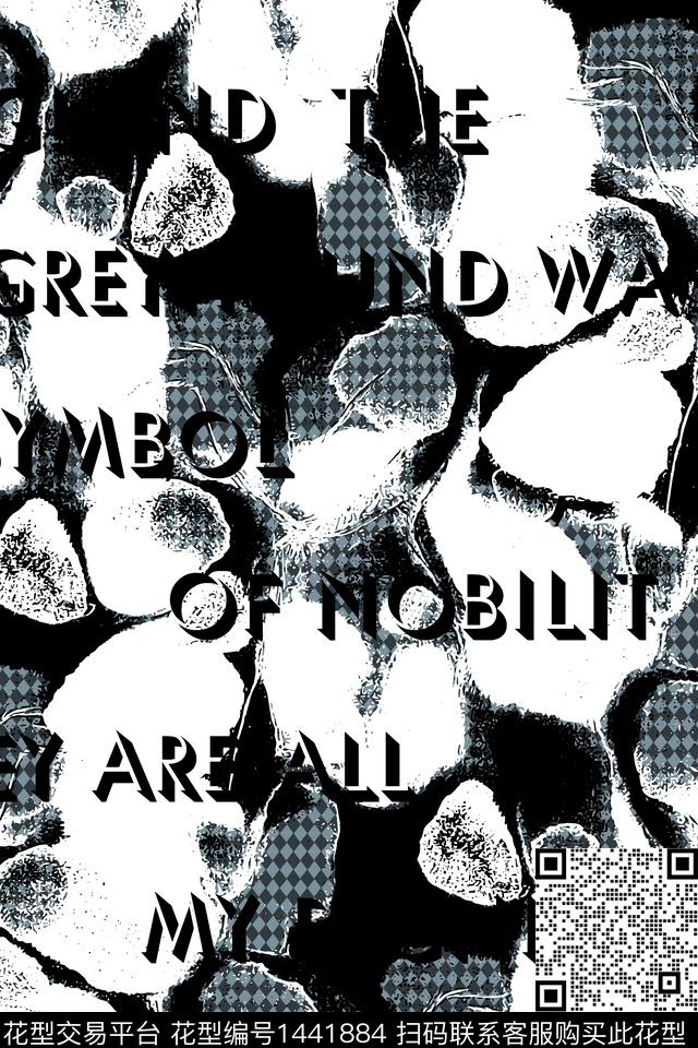 字母格子大牌风传统印花华亿平台下载（图片编号: 1441884） - 瓦栏（Walan）